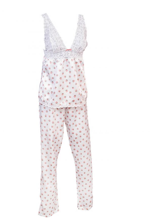 Damska pizhama FLOWER ROSE dalag pantalon
